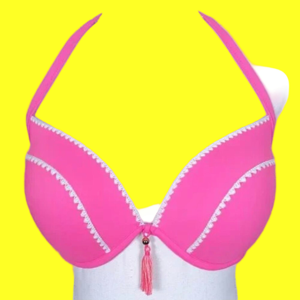 Shade & Shore Pink Bikini Top - Picture 1 of 8